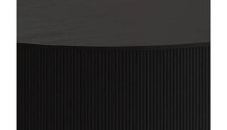 Round wooden Copenhagen table with sculptural base