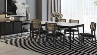 Daries wooden dining table with rich finish