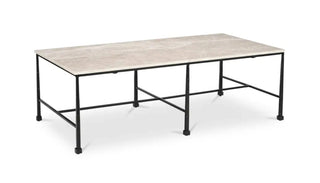 Organic wood side table with smooth curves