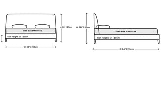 Light sofa with curved silhouette and pillows