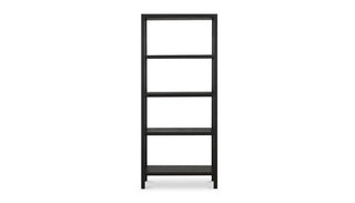 Front view of the Jousie Bookshelf on a white background, showcasing its open shelving design and clean, modern lines.